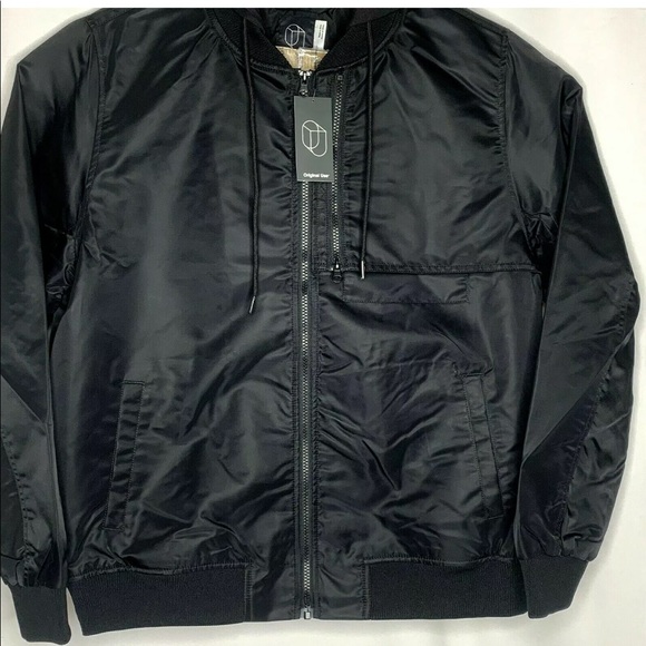 Original Use Mens Nylon Bomber Jacket Hooded Med - Picture 9 of 12